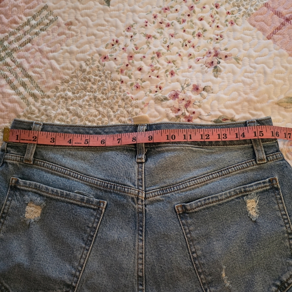 Torrid Blue Distressed Flare Jeans - Picture 8 of 9